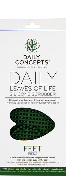 Daily Concepts Daily Leaves of Life Silicone Scrubber Feet Daily Concepts Daily Leaves of Life Silicone Scrubber Feet